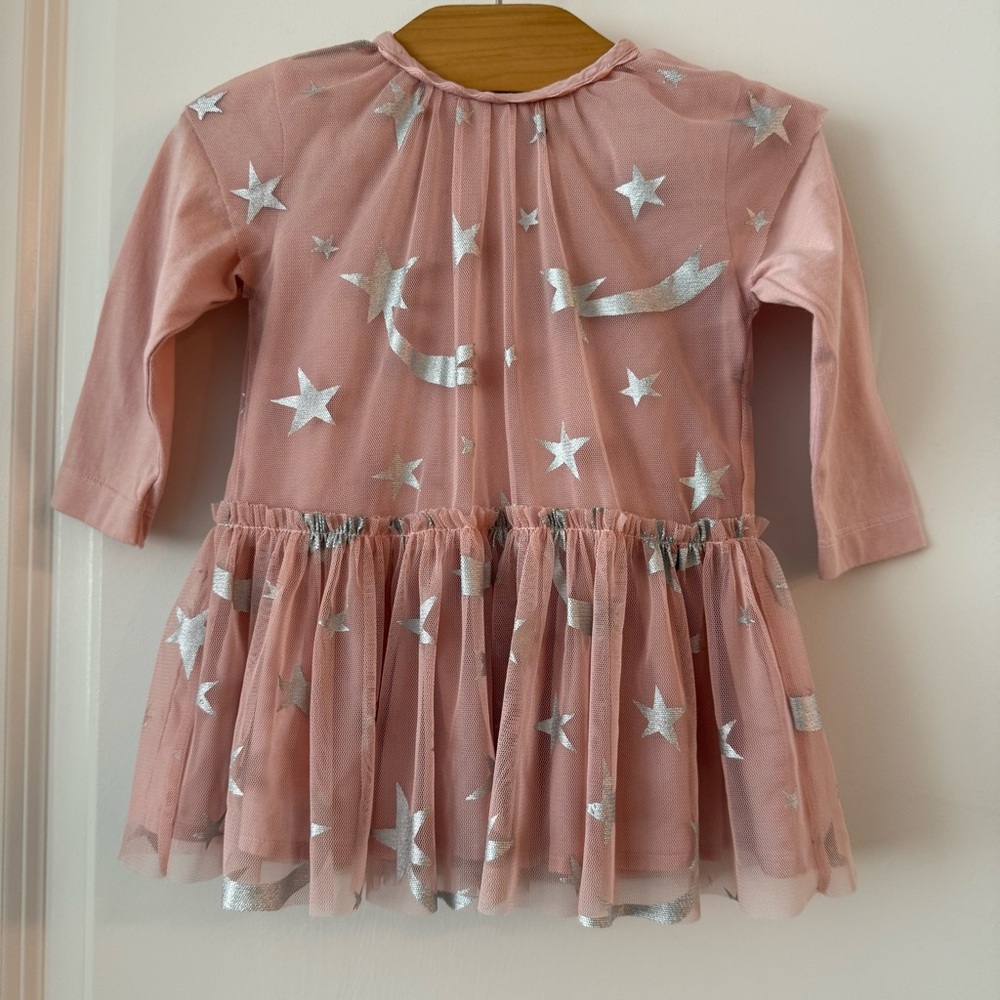 Stella McCartney Baby Silver Stars Tulle Dress